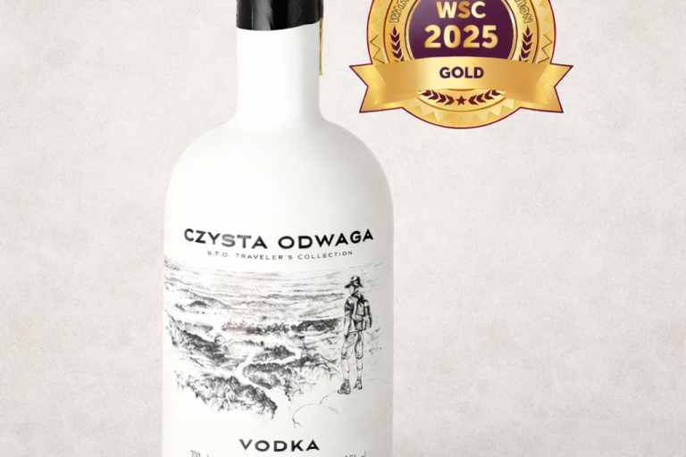 Złoty Medal dla wódki smakowej chrzan-jabłko od marki Czysta Odwaga na Warsaw Spirits Competition