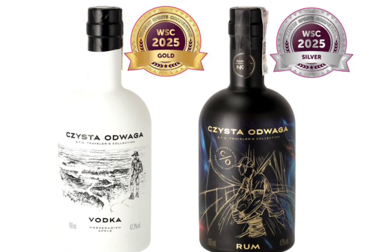 Złoty Medal dla wódki smakowej chrzan-jabłko od marki Czysta Odwaga na Warsaw Spirits Competition